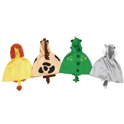 Excellerations® Toddler Animal Capes with Hoods Set of 4