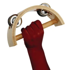 Excellerations® Toddler Easy-Hold Wooden Tambourine Set of 6
