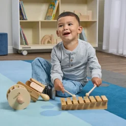 Excellerations® Toddler Musical Instrument Set - 3-Piece Wooden Music Set