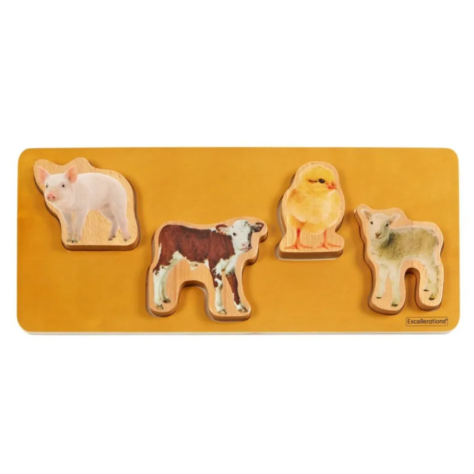 Excellerations® Toddler Photo Puzzles- Farm Animals