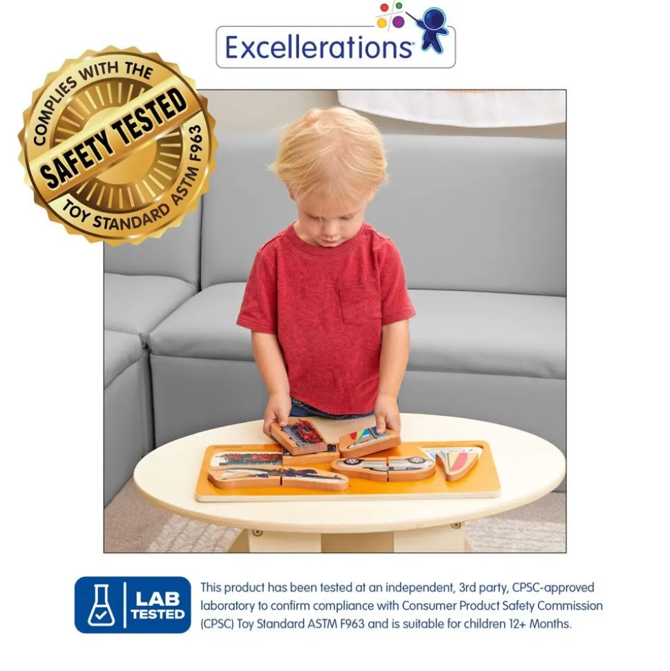 Excellerations® Toddler Photo Puzzles - Vehicles