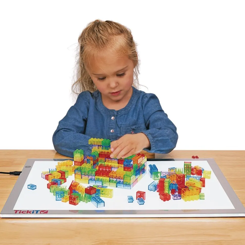 Excellerations® Translucent Standard Building Bricks 810 Pieces