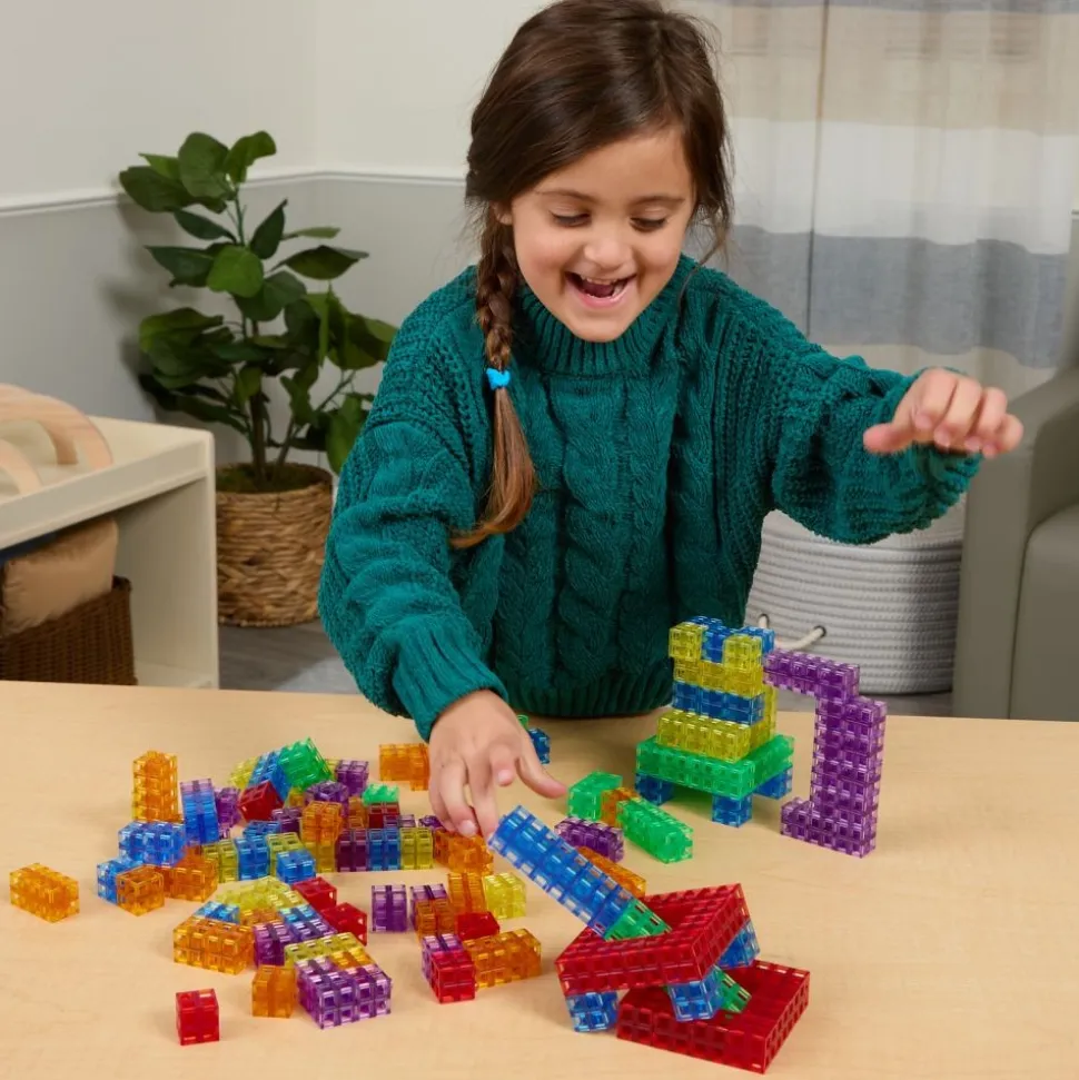 Excellerations® Translucent Grid Linking Cubes - 200 Pieces