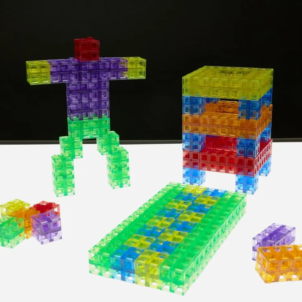 Excellerations® Translucent Grid Linking Cubes - 200 Pieces