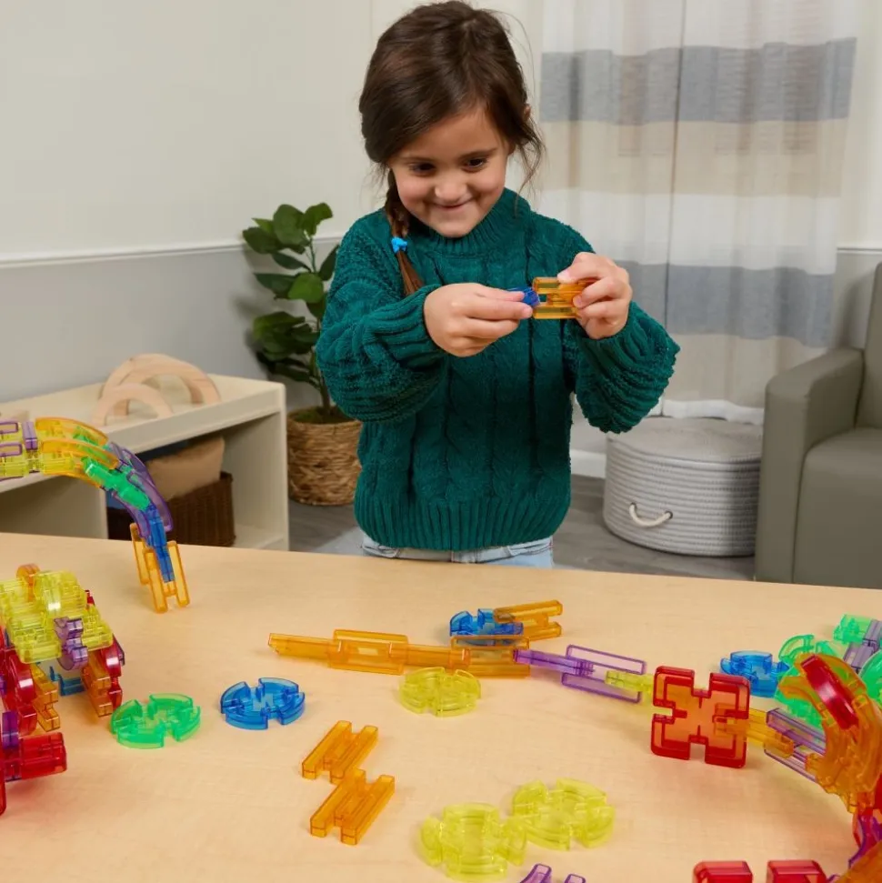 Excellerations® Translucent Jigsaw Connectors - 90 Pieces