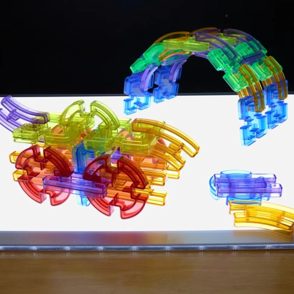 Excellerations® Translucent Jigsaw Connectors - 90 Pieces