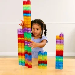 Excellerations® Translucent Rainbow Octagon Stackers - Set of 60
