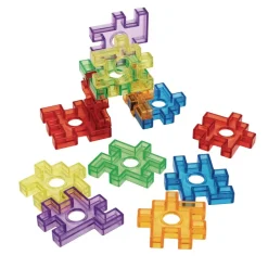 Excellerations® Translucent Waffle Blocks - 72 Pieces
