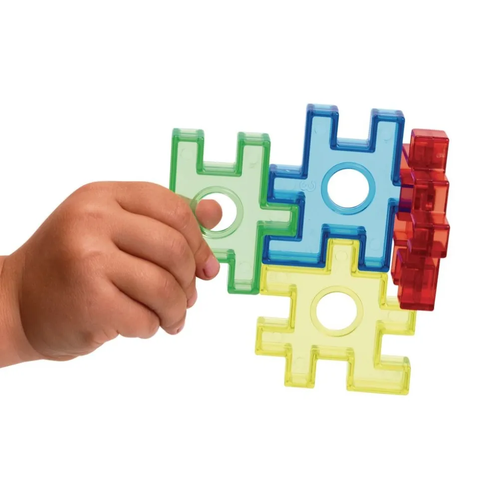 Excellerations® Translucent Waffle Blocks - 72 Pieces