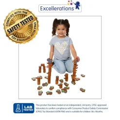 Excellerations® Tree and Squirrel Blocks - Set of 46