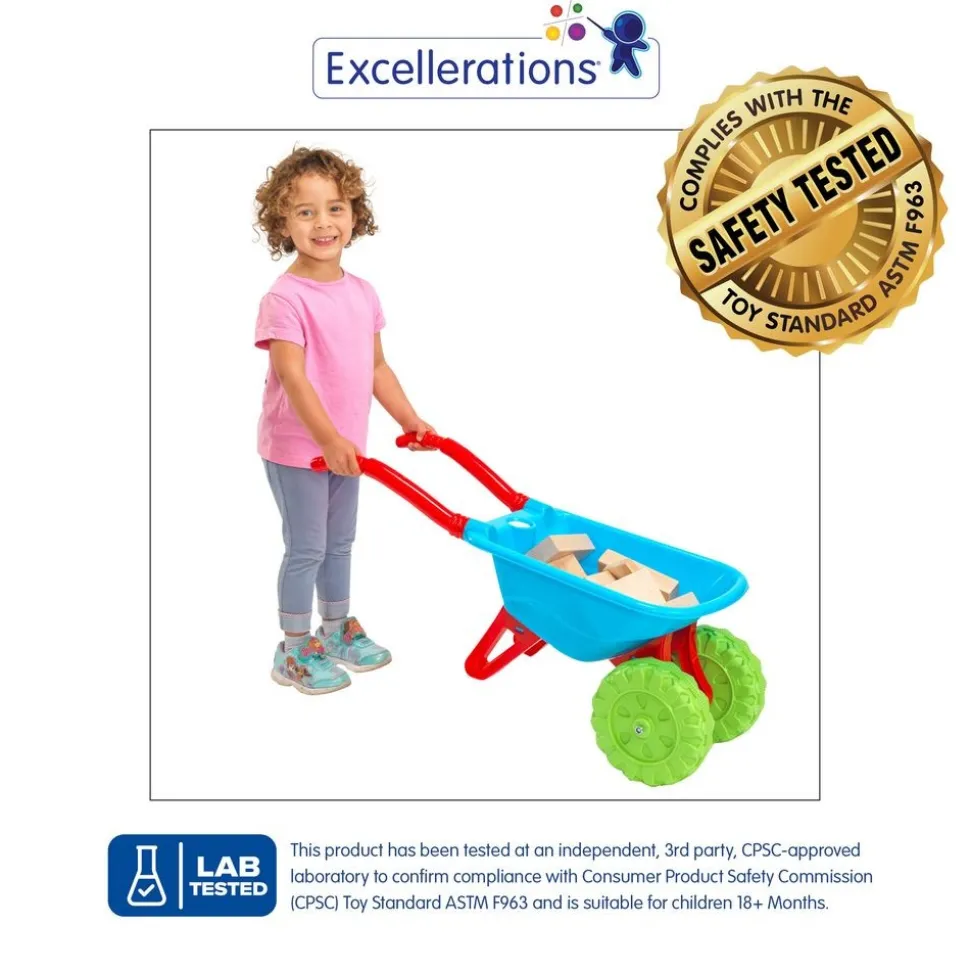 Excellerations® Two-wheel Lightweight Wheelbarrow