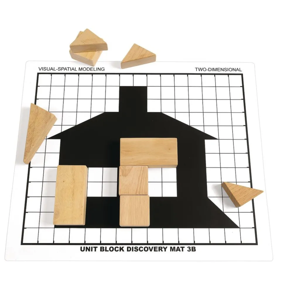 Excellerations® Unit Block Discovery Double-Sided Mats 23" x 19" - Set of 6