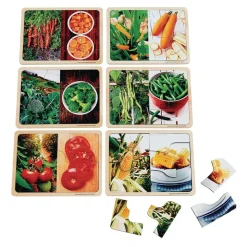 Excellerations® Vegetable Photo Puzzles Set of 6