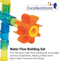 Excellerations® Water Flow & Play Building Set - 105 Pieces