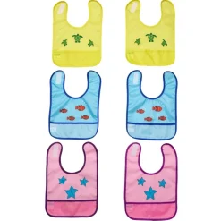 Excellerations® Waterproof Sea Creature Bibs - Set of 6