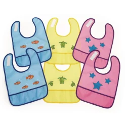 Excellerations® Waterproof Sea Creature Bibs - Set of 6