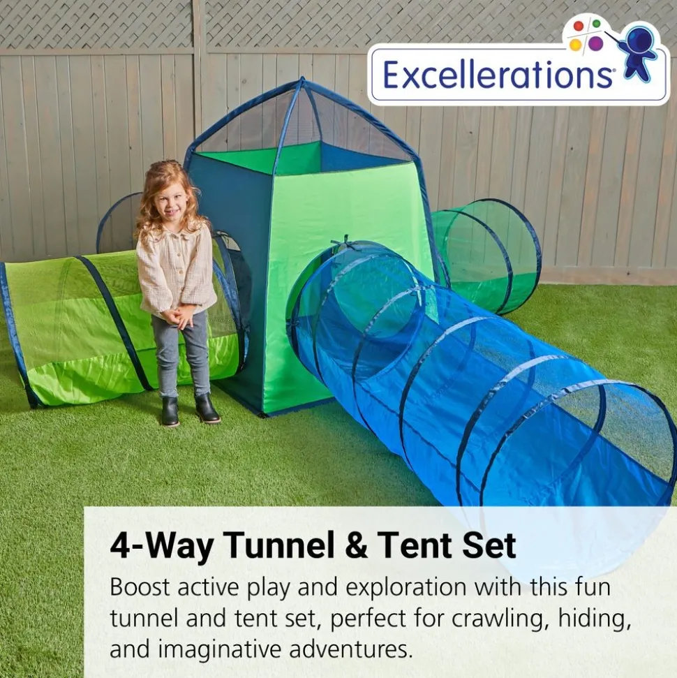 Excellerations® 4 Way Tunnel and Tent Set