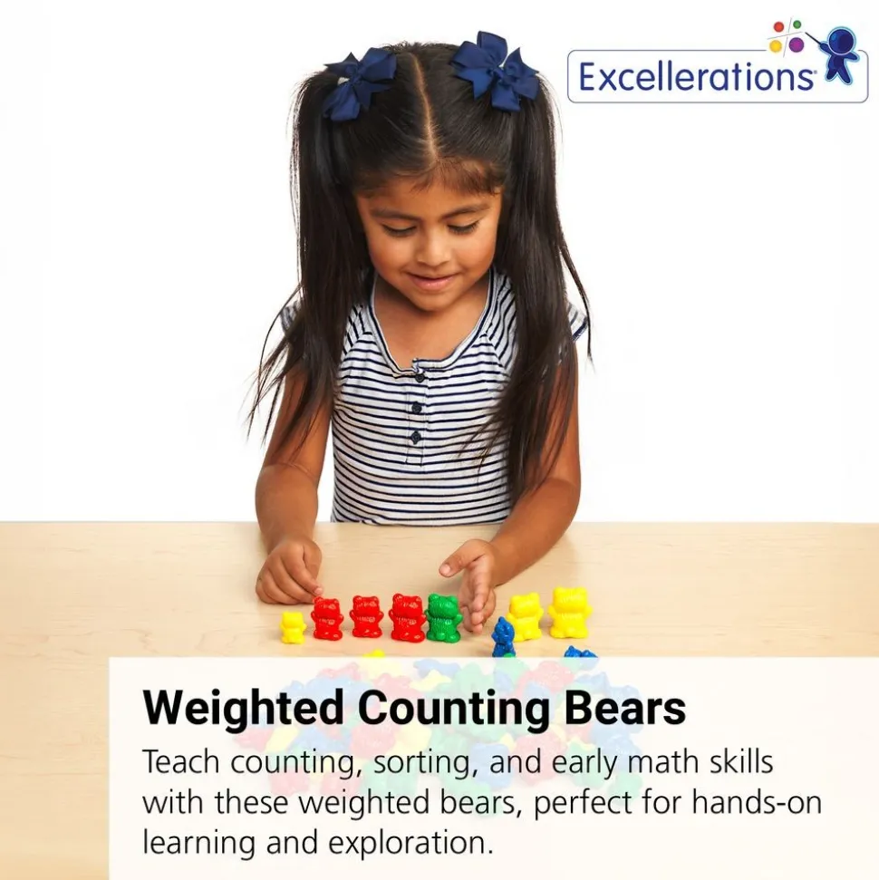 Excellerations® Weighted Counting Bears - 96 Pieces