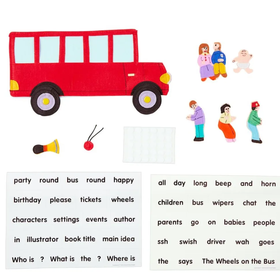 Excellerations® Wheels on the Bus Felt Story Pieces