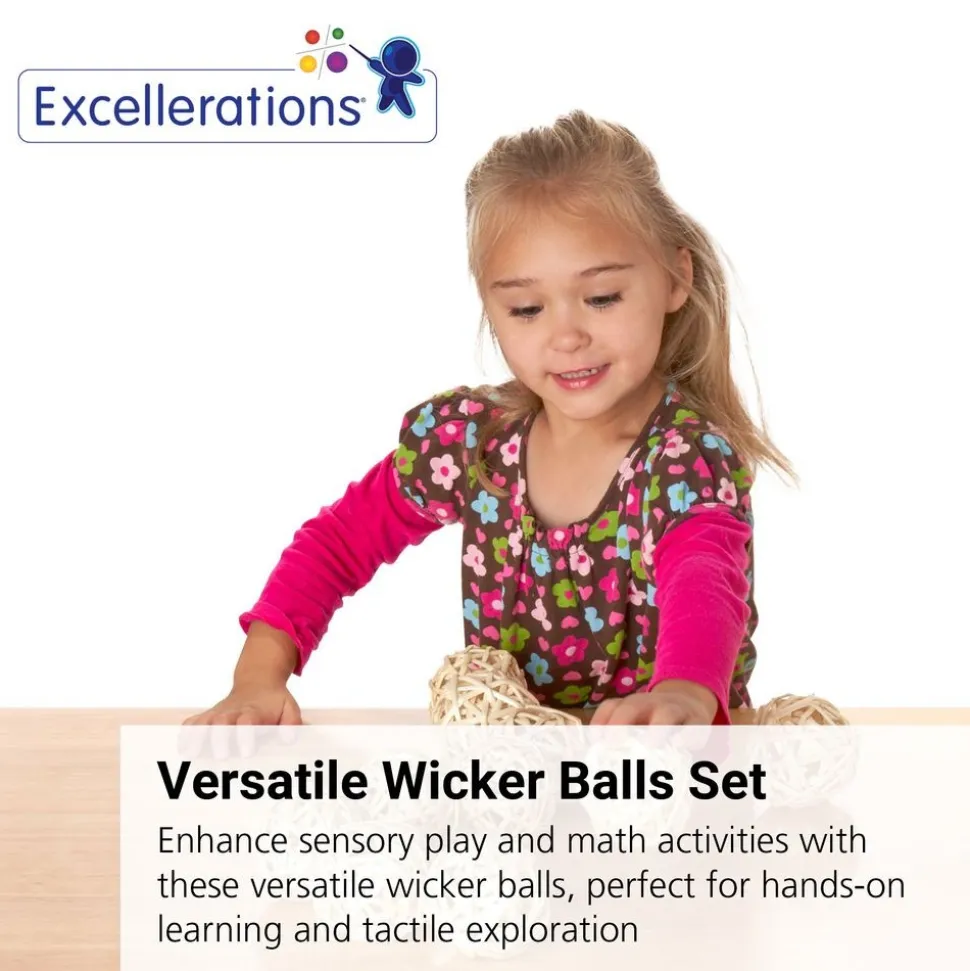 Excellerations® Wicker Balls - 10 Pieces