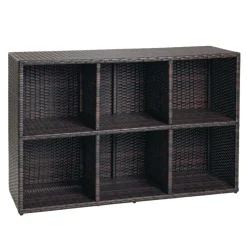 Excellerations® Wicker Shelf with 6 Baskets