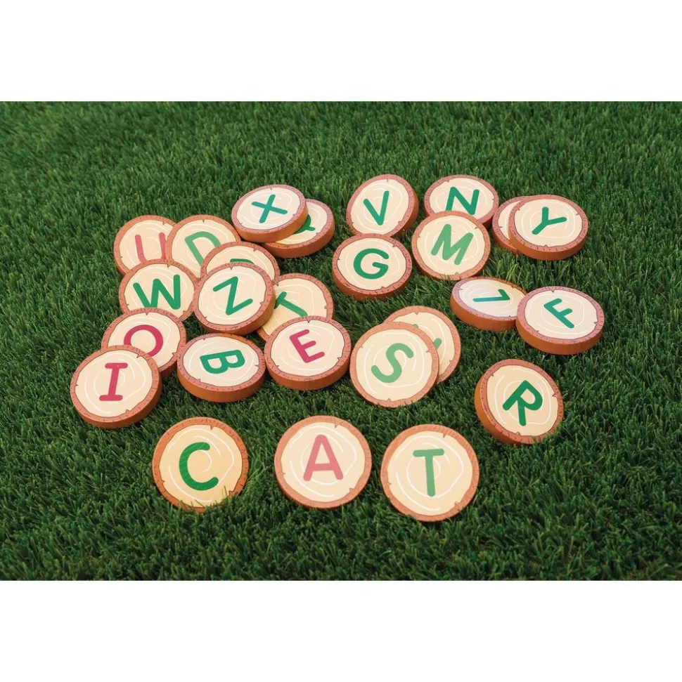 Excellerations® Wooden Alphabet Letter Rounds