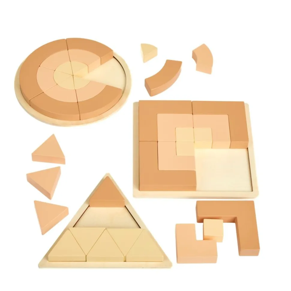 Excellerations® Wooden Attribute Puzzle Collection - Set of 3