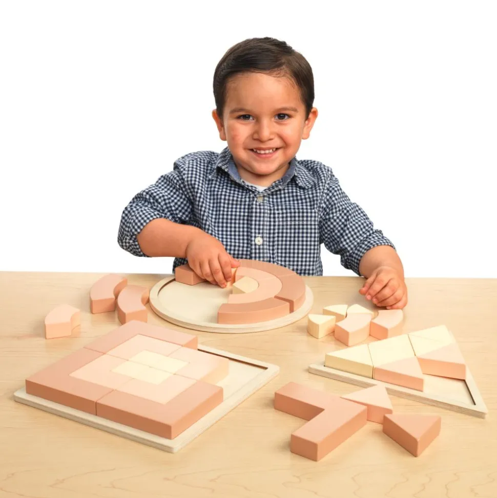 Excellerations® Wooden Attribute Puzzle Collection - Set of 3
