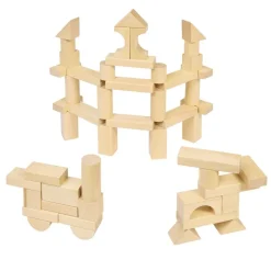 Excellerations® Wooden Building Blocks - Set of 50