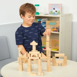 Excellerations® Wooden Building Blocks - Set of 50