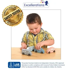 Excellerations® Wooden Cars - Set of 4