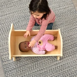 Excellerations® Wooden Doll Cradle