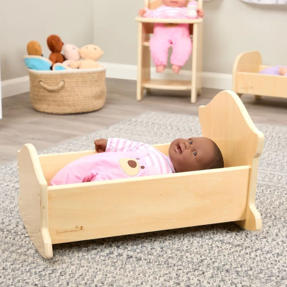 Excellerations® Wooden Doll Cradle