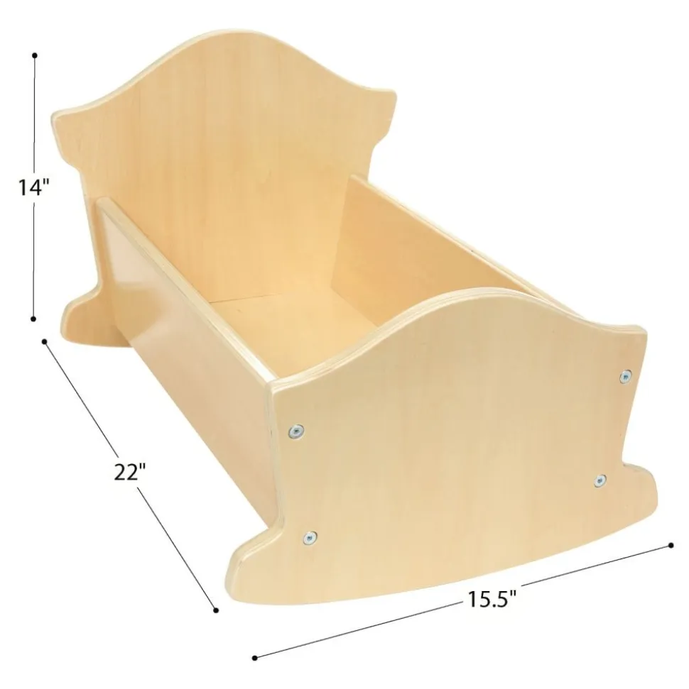Excellerations® Wooden Doll Cradle