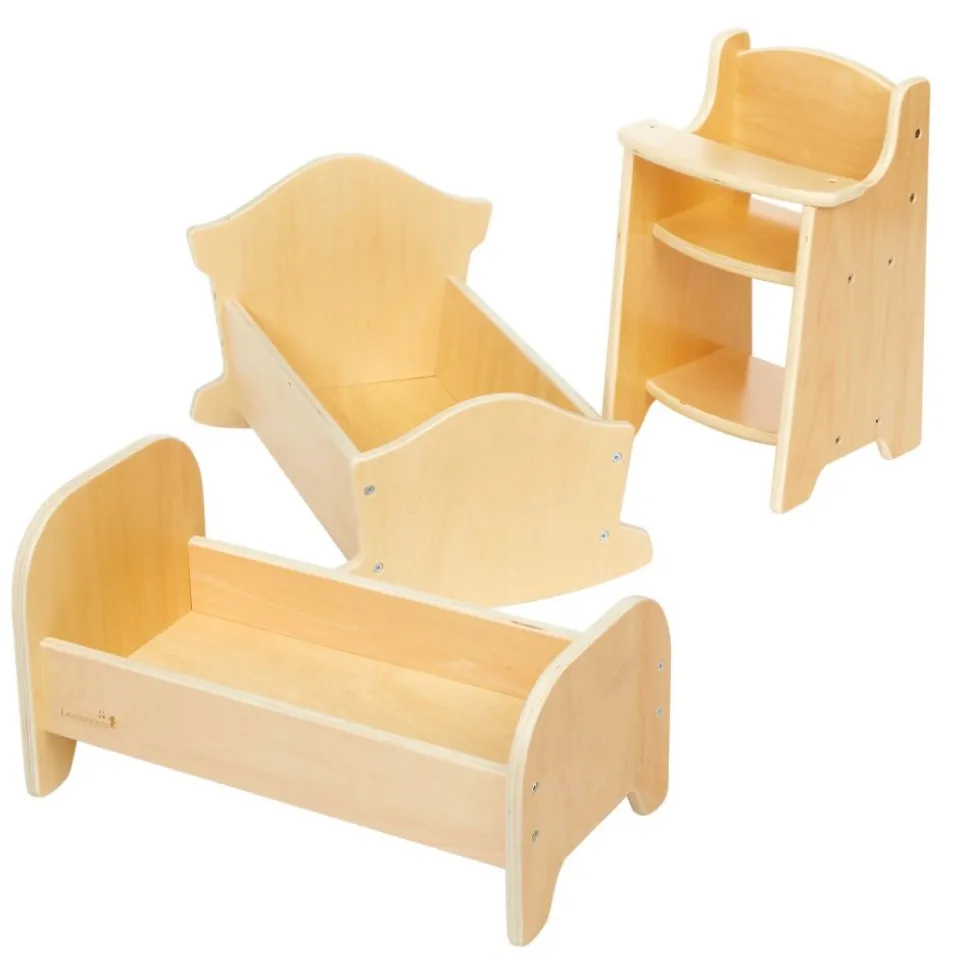 Excellerations® Wooden Doll Furniture Set
