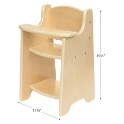 Excellerations® Wooden Doll Highchair