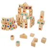 Excellerations® Wooden Gem Blocks - Set of 50 with Tray