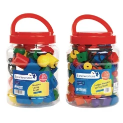 Excellerations® Wooden Lacing Beads - Set of 2
