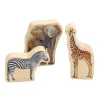 Excellerations® Wooden Photo Blocks Jungle Animals - Set of 6