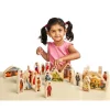 Excellerations® Wooden Photo Blocks Around the World Buildings - Set of 9