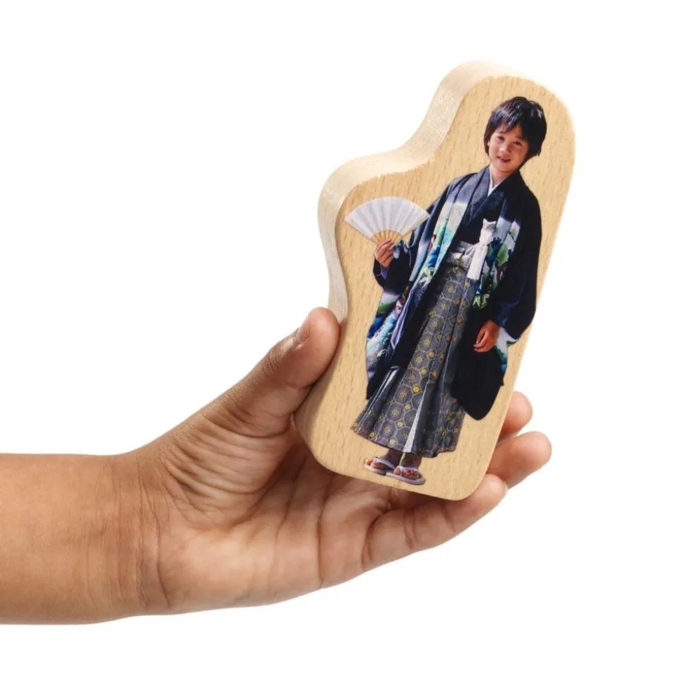 Excellerations® Wooden Photo Blocks Around the World Buildings - Set of 9