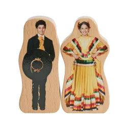 Excellerations® Wooden Photo Blocks Multicultural People Set of 18