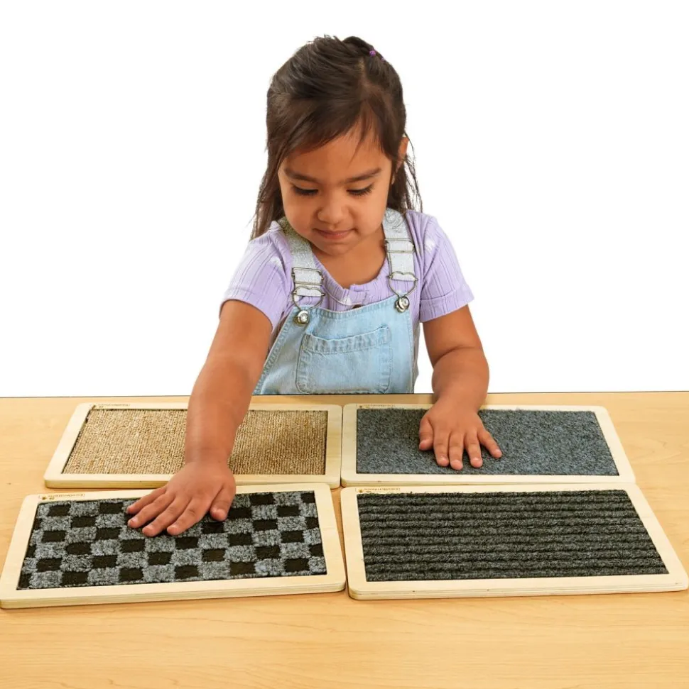 Excellerations® Wooden Sensory Rectangles - Set of 4