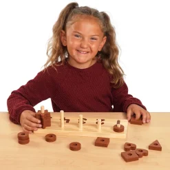 Excellerations® Wooden Shape Number Counter - Natural