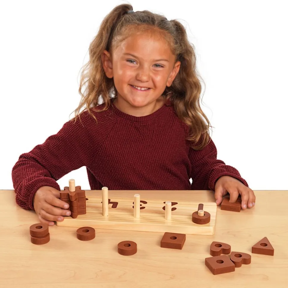 Excellerations® Wooden Shape Number Counter - Natural