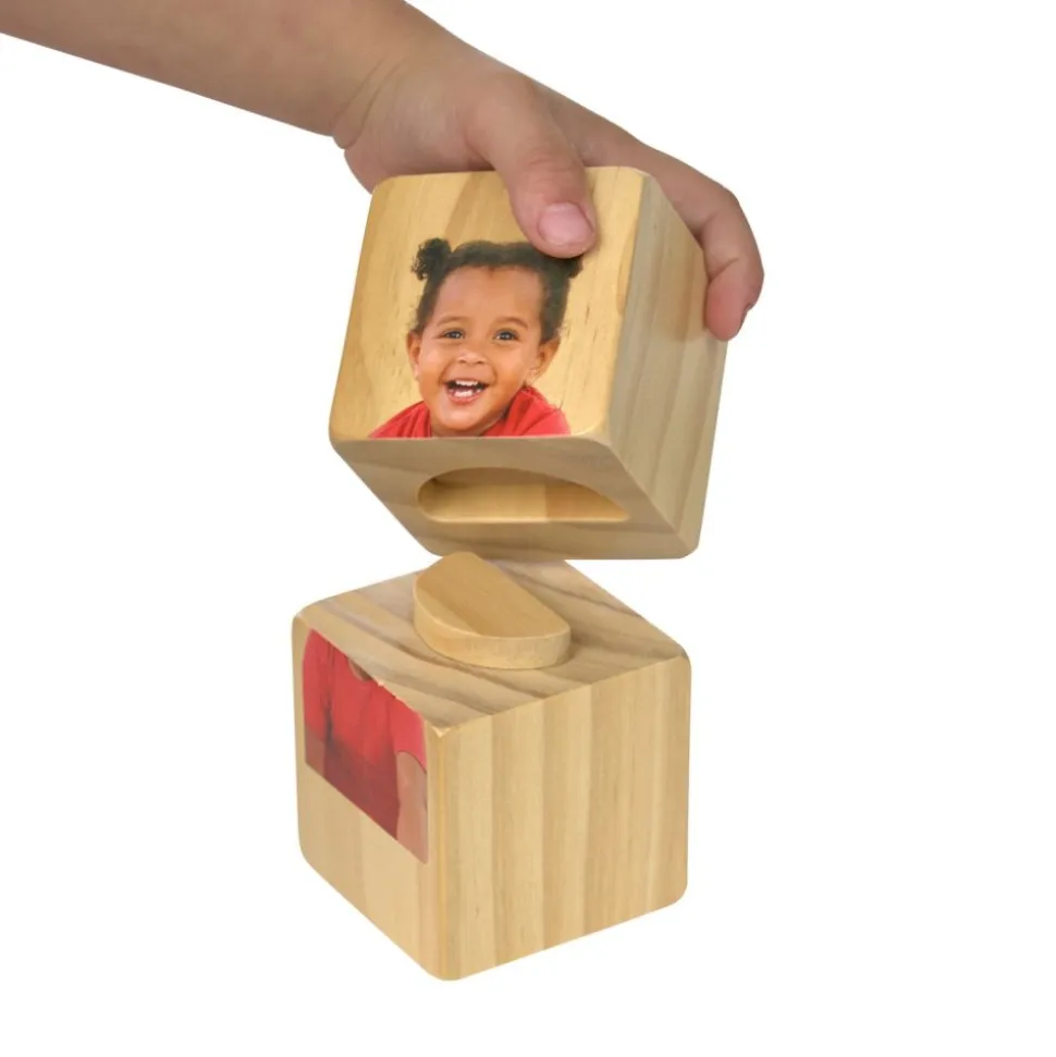 Excellerations® Wooden Stack and Build Toddler Emotions Puzzle