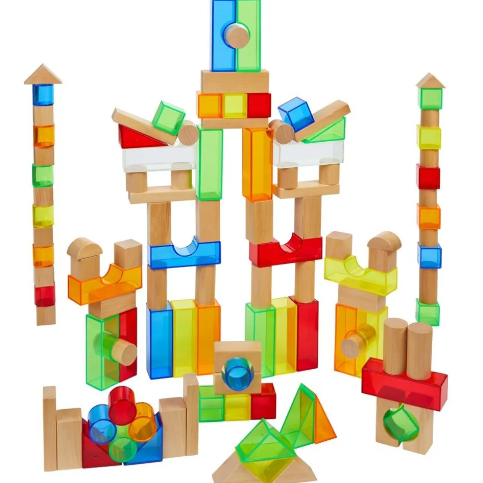 Excellerations® Wood & Light Blocks - 200pcs