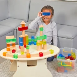 Excellerations® Wood & Light Blocks - 200pcs