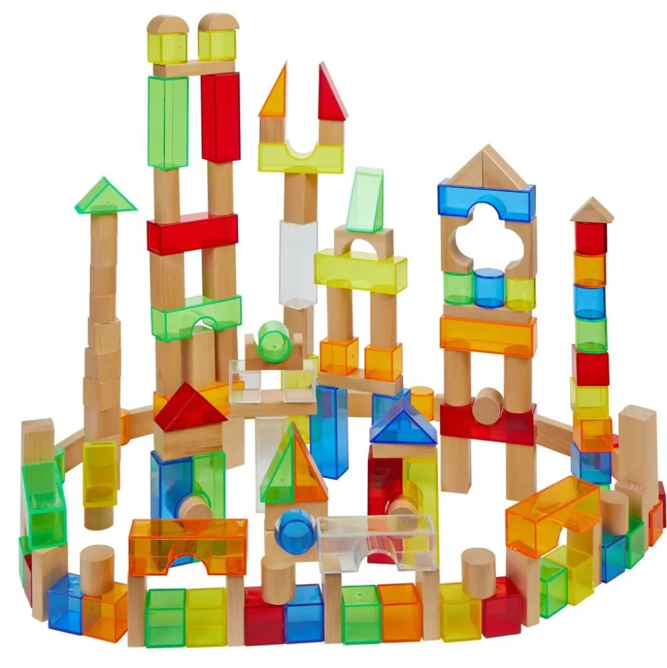 Excellerations® Wood & Light Blocks - 200pcs