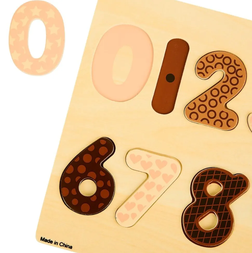 Excellerations® WoodWonders™ Shapes and Numbers Puzzles Natural - Set of 2